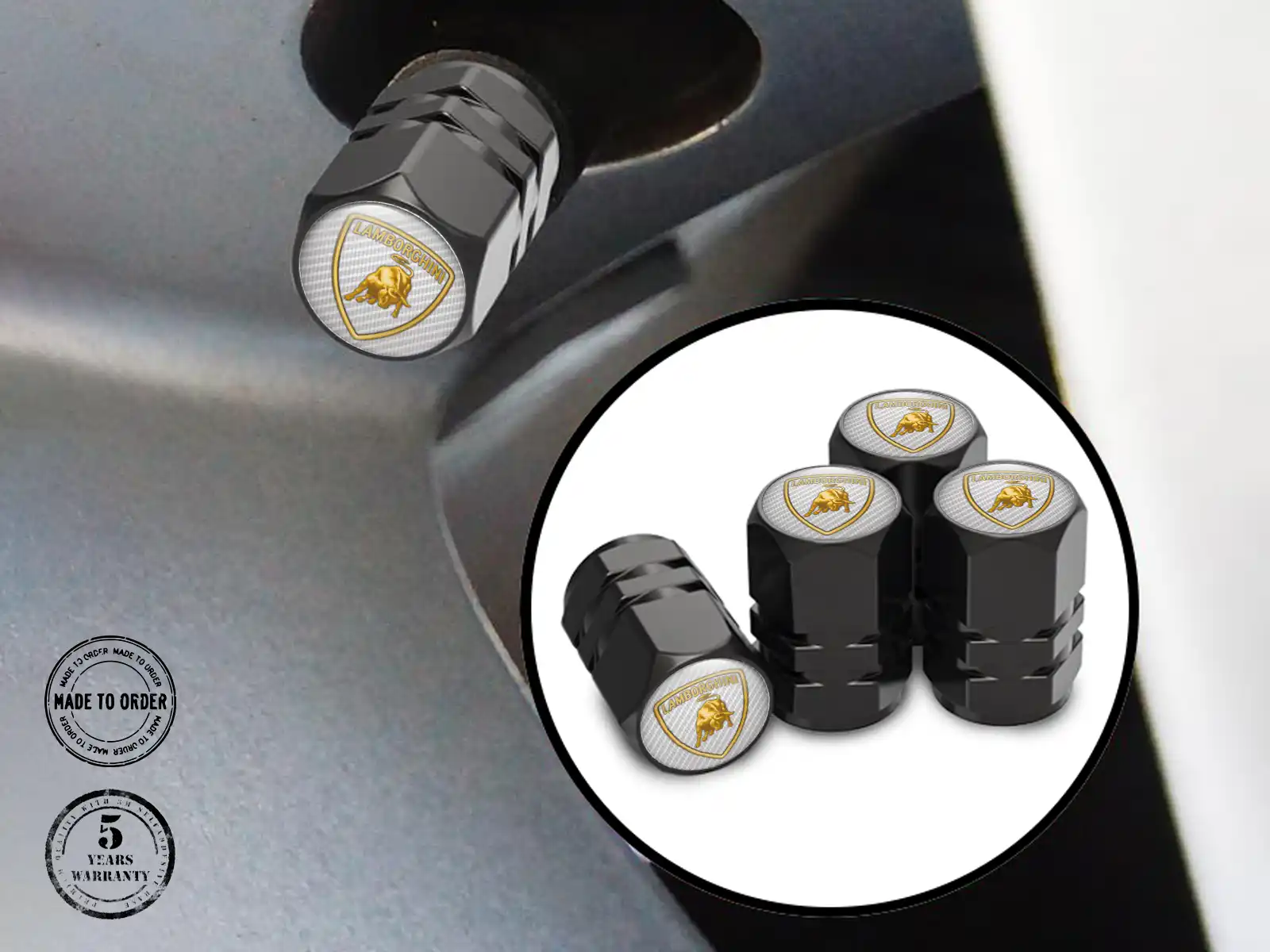Lamborghini Caps Tige Valve Voiture Professionnel